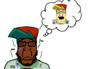 2soyjaks aryan award blue_eyes brown_skin bug closed_eyes closed_mouth clothes discord discord_logo_facial_mark esl facial_mark fnf_pedo friday_night_funkin' glasses green_hair happy hat juaco_(user) map_(pedophile) merge open_mouth pedophile sonnenrad soyjak stinky stubble subvariant:chudplier thought_bubble variant:cobson variant:markiplier_soyjak white_skin yellow_hair yellow_stubble // 1721x1226 // 183.4KB