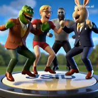 amphibian frog jsid jumping meta:ai_generated nas:baxter nas:gigachad nas:pepe nate pepe_the_frog variant:soyak // 640x640, 7.9s // 1.3MB