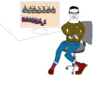 boots chair chud computer computer_monitor crying germanic pagan pocket revolver viking white_shoes // 3380x3208 // 287.6KB