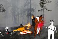 anger_mark animal animal_abuse arm balding buck_teeth buff burning clothes ear fire flamethrower forest full_body glasses hair hand holding_object holding_spear irl_background leg mustache open_mouth smile smug soyjak spear stubble subvariant:feralsquirrel subvariant:ominous_impish_squirrel subvariant:wewjak tail tree trend:squirreljakking tshirt variant:chudjak variant:feraljak variant:impish_soyak_ears variant:soyak // 3000x2000 // 2.4MB