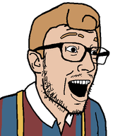 bert_(ongezellig) clothes ear glasses hair mustache ongezellig open_mouth smile striped_clothing stubble transparent_background variant:esam white_skin yellow_hair // 406x486 // 10.9KB