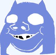 baby blue_skin deformed discord hair smile soyjak subvariant:nathaniel variant:gapejak // 530x520 // 11.4KB