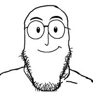 bald beard eyebrows eyes glasses mouth_closed nose soyjak subvariant:penisplier variant:markiplier_soyjak variant:weirdpenis // 2048x2048 // 656.1KB