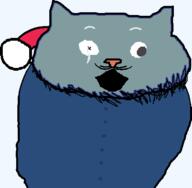 alternate animal buttons cat christmas clothes cropped eyes fnaf_(fangame) fnwf fnwfroggy hat kitten kitty toy transparent_background variant:catjak whisker // 487x476 // 10.0KB