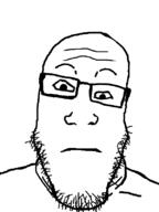 closed_mouth distorted glasses hair neutral soyjak stubble subvariant:neutralplier variant:markiplier_soyjak // 600x800 // 6.8KB