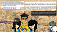 1911 1949 1993 arabic_text arm beard blue_eyes book buff china chud citation closed_mouth clothes crying drawgirl evidence eyes_like_the_o-o-cean flag flag:east_turkestan flag:qing_dynasty glasses hair hat history islam islamic its_over muslims qing_dynasty qing_empire quran source soyjak subvariant:chudjak_front subvariant:muscular_chud template text traditional_hat traditionalism tshirt uyghur variant:chudjak veil vein wikipedia woman women xinjiang // 1920x1080 // 647.3KB