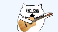 animal animated cat catjak catjak_will_always_be_a_gemerald ext=gif gaping_mouth glasses guitar ias jak stubble variant:catjak // 1344x746 // 408.5KB