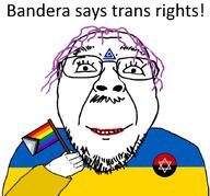 boylover_symbol flag flag:progress_pride_flag flag:ukraine glasses hair happy holding_flag leftist lgbt mustache pedophile pride_flag purple_hair smile soyjak star_of_david stubble tattoo text tranny ukraine uon variant:bernd // 880x820 // 195.6KB
