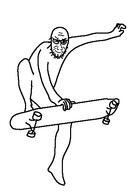 beard glasses skateboard smug variant:skatejak // 386x537 // 6.3KB