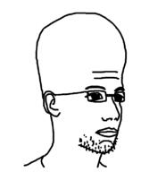 big_brain closed_mouth ear gamer glasses racism soyjak stubble variant:unknown // 642x781 // 21.0KB