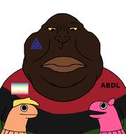 abdl boylover_symbol brown_skin flag:minor_attracted_person flag:pan-african gorilla hoops_and_yoyo makeup monkey pan_african sockpuppet subvariant:meximutt_front4 super_duper_sumos variant:meximutt // 796x849 // 20.2KB