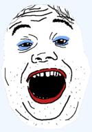 head_only looking_at_you no_background open_mouth soyjak translucent_background variant:alicia // 339x485 // 21.4KB