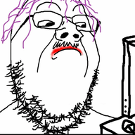 2soyjaks animated bloodshot_eyes computer crying frown glasses hanging looking_down makesweet mustache open_mouth purple_hair rope soyjak stubble suicide tongue tranny variant:bernd variant:gapejak // 400x400 // 1.8MB