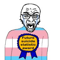 award beard crying cuck faggot flag:transgender_pride_flag glasses open_mouth tranny variant:rupturejak // 500x500 // 66.3KB