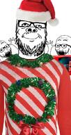 3soyjaks arm beard christmas clothes excited glasses hand hands_up hat mustache nintendo nintendo_switch open_mouth santa santa_hat smile soyjak stubble sweater variant:a24_slowburn_soyjak variant:excited_soyjak video_game // 575x1087 // 865.9KB