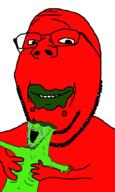 beard crying glasses green_skin meta:tagme open_mouth red_skin smile variant:gapejak variant:soyak // 600x1000 // 48.1KB