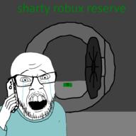 crying glasses massive_cock money open_mouth phone roblox robux safe soyjak stubble teeth variant:feraljak // 1000x1000 // 155.7KB