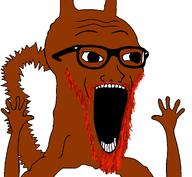 beard brown_skin glasses hand hands_up looking_to_the_right open_mouth red_squirrel series:animaljaks squirrel squirreljak subvariant:wewjak tail variant:soyak // 1025x946 // 75.3KB