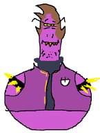 deltarune purple_skin smile soy susie_(deltarune) teeth variant:boingjak video_game yellow_eyes yellow_spike // 514x681 // 16.1KB