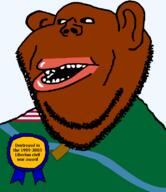 1999 2003 award brown_skin clothes county ear flag flag:liberia flag:lofa_county hair liberia liberian liberian_civil_war lips lofa_county mutt open_mouth river soyjak stubble subvariant:impish_amerimutt teeth text transparent transparent_background variant:impish_soyak_ears water // 685x793 // 40.7KB