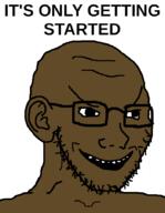 black_skin ear evil glasses its_over smile soyjak stubble text variant:soyak // 700x900 // 52.1KB