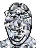 closed_mouth gem gem_skin glasses smile soyjak stubble subvariant:wholesome_soyjak variant:gapejak // 600x800 // 586.0KB