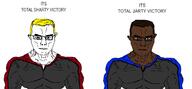 black_skin blond brown_skin hair jake jakparty_soy nate soyjak_party subvariant:muscular_chud total_aryan_salvation variant:chudjak white_skin // 2516x1172 // 128.2KB