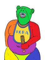 arm baby brfxxccxxmnpcccclllmmnprxvclmnckssqlbb11116 colorful ear hairy hand holding_object ikea leg nipple pacifier rattle redraw soyjak stubble sweden variant:impish_soyak_ears // 1199x1588 // 487.2KB