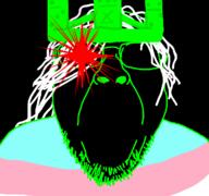 1x1x1x1_(forsaken) artist:Ilovy betrayed_1x1x1x1_(forsaken) black_skin forsaken hair roblox tranny transgender_flag variant:bernd white_hair // 1200x1125 // 182.5KB