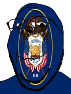 1847 1896 bee beehive eagle flag flag:utah glasses looking_at_you smile soyjak star_(symbol) stubble subvariant:wholesome_soyjak teeth united_states utah variant:gapejak // 582x772 // 78.0KB