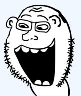 bald beard ear glasses ias open_mouth soyjak teeth variant:tulsajak white_skin // 608x718 // 88.0KB