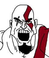 angry beard buff god_of_war kratos open_mouth original_content soyjak video_game // 310x369 // 18.1KB