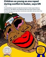 army award civil_war clothes crying diddy_ahh_blvd_💀💀💀 hanging hat hitler_mustache irl irl_background janjaweed news noose pedophile rape rapid_support_forces rsf saf subvariant:chudjak_front subvariant:jartycuck sudan sudanese text variant:chudjak war // 1050x1300 // 715.5KB