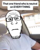 closed_mouth front_facing glasses irl_background meme neutral soyjak stubble subvariant:neutralplier text variant:markiplier_soyjak // 947x1200 // 958.2KB