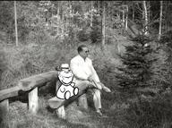 aryan black_and_white communism full_body irl josip_broz_tito nature photograph realistic sitting tito variant:impish_soyak_ears wholesome // 2048x1529 // 4.2MB