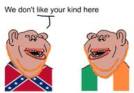 confederate flag:confederate_states_of_america flag:ireland fuck_off_we_dont_want_your_kind_here ireland scotland scottish southerner subvariant:impish_amerimutt variant:impish_soyak_ears you're_not_white // 1680x1173 // 81.3KB