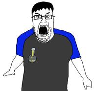 angry badge chris-chan clothes glasses hair jake mustache open_mouth stubble variant:cwcjak // 766x743 // 24.2KB