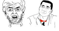 angry chud closed_mouth ear glasses hair nazism open_mouth soyjak stubble swastika the_good_doctor variant:dr_han variant:surgejak // 1208x644 // 203.3KB