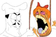 2soyjaks ack ahegao anti_ongezellig arm bloodshot_eyes bowtie closed_mouth crying hair hand hanging holding_object holding_rope lynching mustache mymy ongezellig open_mouth orange_hair orange_skin peppino_spaghetti pizza_tower rope smile smug soyjak stubble style_emulation tongue variant:unknown video_game yellow_teeth // 2163x1426 // 153.4KB