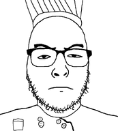 bald buttons chef chef_hat cook culinary glasses looking_at_you nose stubble transparent transparent_background variant:uncjak wagie // 900x1000 // 78.8KB