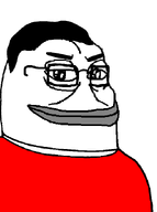 amphibian clothes frog glasses hair nas:pepe pepe_the_frog red_shirt series:chuddified_soyjaks series:fusionjaks subnas:chuddy_groyper subnas:chudpepe subnas:groyper transparent_background variant:chudjak white_skin // 635x850 // 11.5KB