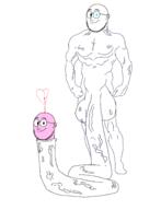 2soyjaks bodybuilder glasses hotdiggedydemon meta:pornographic_content nsfw penis sans sexy smile soyjak stubble variant:weirdpenis // 3648x4752 // 461.4KB
