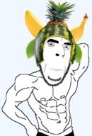 abs attractive banana buff food fruit hot leaf muscles pretty_boy ripped variant:cobson watermelon // 306x451 // 100.3KB