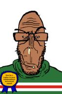 award booger brown_skin chechnya country countrywar crying european flag flag:chechnya glasses hair hamas_2 independence mucus mutt ramzan_kadyrov red_eyes soyjak stubble subvariant:euromutt sweater text variant:markiplier_soyjak // 591x900 // 26.4KB