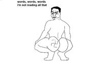 ass broly_culo closed_mouth full_body glasses hair nazism redraw smile smug soyjak swastika variant:chudjak white_background wordswordswords // 1210x838 // 71.1KB