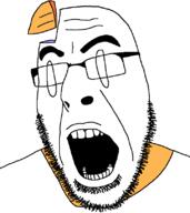 7quid crae excited friday_night_funkin' glasses open_mouth pip soyjak stubble variant:cobson vg_(4chan) video_game youtuber // 721x811 // 38.7KB