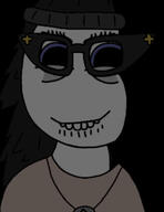 avengers beanie biting_lip blue_eyes brown_shirt dark girl glasses hair nintendo nintendo_switch soy soylent variant:soytan video_game white_skin woman // 915x1189 // 143.3KB