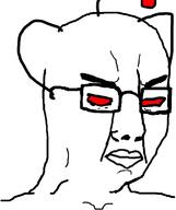 angry antenna ear glasses orange_eyes reddit soyjak variant:chudjak // 645x770 // 51.3KB