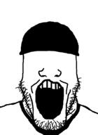 baseball batter_(character) cap clothes hat no_eyes off_(video_game) open_mouth stubble variant:markiplier_soyjak video_game // 600x825 // 6.1KB