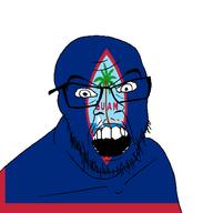angry country flag glasses guam jacksepticeye looking_at_you mustache open_mouth soyjak stubble teeth variant:feraljak youtube // 1500x1500 // 42.7KB